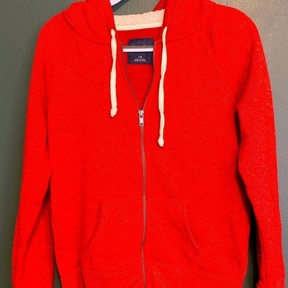 American Eagle Women’s Zip up Lightweight‎ Hooded Jacket, Size Large